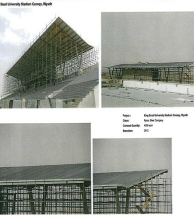 King Saud University stadium canopy in Riyadh