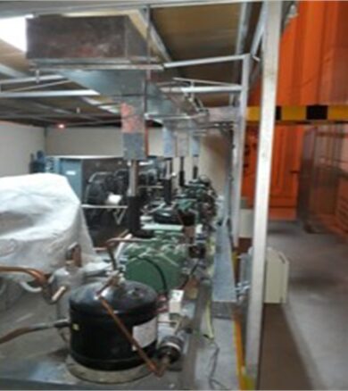 Installing cooling rooms at the Ministry of Defense (in Al-Kharj and Dammam)